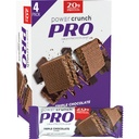 Barres de farine de protéines Power Crunch PRO, collations riches en protéines au goût délicieux, triple chocolat, 2,0 once (4 comte)