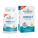 Nordic Naturals Omega-3, Saveur de citron - 90 gels souples - 690 mg Omega-3 - Huile de poisson - EPA & DHA - Soutien immunitaire, santé cérébrale et cardiaque, bien-être optimal - Non-OGM - 45 portions
