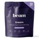 Beam Dream Sleep Powder, L-Theanine, Apigenin, Reishi et Magnésium, troisième partie testé aide au sommeil naturel et supplément de sommeil pour le sommeil profond, relaxation et récupération, soutien de sommeil naturel, 30 portions