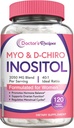Recettes de docteur Inositol Supplément, Myo-Inositol et D-Chiro Inositol Capsules 2050mg par portion, Idéal 40:1 Mélange, Hormone Balance pour les femmes, Ovarian Function & Fertility Support, 120 Caps végétaliens