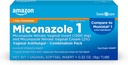 Basic Care Miconazol Nitrat Vaginal Insert 1200 mg und Miconazol Nitrat Creme 2 Kombination Vaginaler Hefe Infektion, Weiß, 0.32 Unze (Pack von ), 1 Zähler
