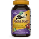 Nature's Way Alive! Immununterstützung* Gummie mit Elderberry-Extrakt, Vitamine C & D3, Zink, keine Gluten, Grape & Cherry Flavored, 90 Vegetarische Gummi (Packaging Mai Vary)