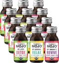 TEAONIC Wellness Shots - Variety Pack: Relax, Revive, Detox Shots, USDA-Certified Organic Wellness Shots, 12 Pack, 2 Fl. Oz Jeder