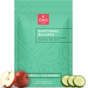 D'AO Labs Équilibre émotionnel - Poudre d'équilibre émotionnel - Relief de calme et de stress - Poudre effervescente avec saveur de concombre - Xiao Yao San Herbal chinois traditionnel - 30 portions individuelles