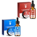 Huile de croissance de la barbe de santal avec 2X concentration de biotine pour les hommes et Vanilla huile de croissance de la barbe avec 2X concentration de biotine pour les hommes, ingrédients naturels et épaississants croissance des cheveux faciale