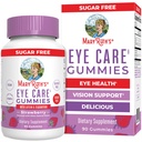MaryRuth Organics Soin des yeux Gummies de la santé des yeux Vitamines pour les adultes et les enfants de la lutéine et de la zéaxanthine Suppléments de la lutéine et de la zéaxanthine pour les yeux de la Végétalienne non-OGM de la Végétalienne sans gluten de 90 Nombre