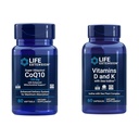 Extension de vie Super Ubiquinol CoQ10 avec soutien Mitochondrial amélioré et vitamines D et K avec l'iode de mer, vitamine D3