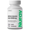 Nuray Alpha acide lipoïque 300mg - Supplément antioxydant pour le vieillissement en santé, soutient la production d'énergie, fonction nerveuse appropriée, métabolisme - 60 capsules végétariennes, supplément alimentaire sans gluten