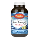 Carlson - Super Omega-3 Gems, 1200 mg Omega-3s, support cardiovasculaire, fonction cérébrale et santé de la vision, norvégien, 180 gels mous