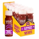 Vive Organic Immune Support Elderberry Schuh, Kalt-Pressed Turmeric & Ginger, Glutenfrei, Vegan, Immunität Boost Elderberry, 2 Fl Oz (Pack von 12)