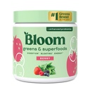 Bloom Nutrition Superfood Greens Poudre, Enzymes digestifs avec probiotiques et prébiotiques, Gut Health, Bloating Relief pour les femmes, Chlorella, Mélange de jus vert avec poudre de racine de betterave, 30 SVG, Berry