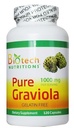 Graviola pure Annona Muricata, 1000 mg, 120 capsules végétales