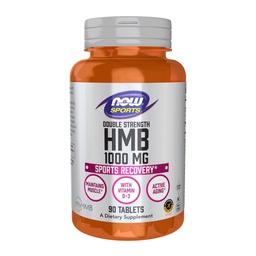 MAINTENANT Aliments Sports Nutrition, HMB (β-Hydroxy β-méthylbutyrate), double résistance 1 000 mg, 90 comprimés