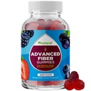 Gommies de fibre avancées pour les adultes - Supplément de racine de chicorée avec support prébiotique et huile de noix de coco pour la santé gustative et digestive - Capsules de digestion soluble pour la régulation de l'estomac et l'aide immunitaire - 60 Ct