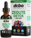 Zeolite Detox für Kinder Flüssigkeitstropfen - Fortgeschrittene Clinoptilolite mit reinen Vitaminen B12 & D - Kinder Gentle Body Daily Cleanse Focus & Speech Extra Clinoptilolite Zeolite Tropfen Detox Cleanse Supplement 2oz