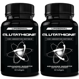 850mg Supplément de glutathion liposomique , 120 Total des softgels liposomiques , Supplément antioxydant avec/Gluta-IVTM, 100X Absorption sur la poudre de glutathion