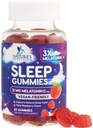 Gummies de sommeil pour adultes Extra Strength - 12 mg Melatonin Supplément Gummy de sommeil, Melatonin Gummy pour supplément occasionnel de soutien du sommeil, végétalien, non-OGM, sans gluten, Gomitas para Dormir, 60 Gummies