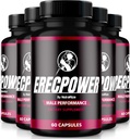 (5 Pack) ErecPower für Männer, offizielle ErecPower Pillen, natürliche männliche Ergänzung zu Kraftstoffenergie und Unterstützung Gesamtgesundheit, Erec Power for Performance, Review (300 Kapseln)