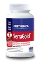 Enzymedica, SerraGold, supplément d'enzyme Serrapeptase haute puissance, soutient la fonction respiratoire, cardiaque et immunitaire, 60 comte