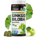 BIO KRAUTER Ginkgo Biloba Gummi - 90 Vegan Chews - Ginkgo Biloba Ergänzungen für Brain-Unterstützung - 120 mg Standardisierte Extrakt - Pectin-Based Formel
