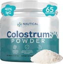 Pure Poudre de colostrum 130g, 40% IgG, 65 portions de service.