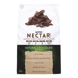 Syntrax Nectar Naturals, toutes les protéines naturelles de lactosérum sont isolées, lisses et crémeuses, chocolat naturel, 2 lbs.