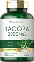 Carlyle Bacopa Monnieri Capsules 180 Capsules Supplément sans gluten