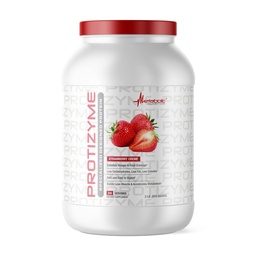 Nutrition métabolique : Protizyme : 100% poudre de protéines de lactosérum, faible teneur en glucides, faible teneur en gras avec enzymes digestives, 24 vitamines essentielles et minéraux