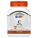 21ème siècle C 500 Mg Comprimés, 110 Nombre