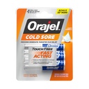 Orajel Touch Traitement sans plaies froides .12oz, Formule liquide, Fournit un soulagement immédiat et ciblé de la douleur, Bonus Taille, 6 Applicateurs.