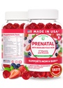Lunakai USA Vitamines prénatales avec fer et acide folique - Delicious Grossesse Multivitamine Gummies for Women, 60 Compte
