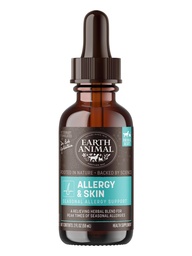 Earth Animal Apothecary Liquid Supplement - Allergy & Skin Kräuter Heilmittel für Hunde & Katzen - 2 fl oz