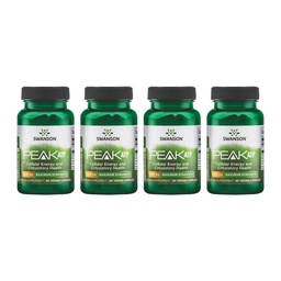 Swanson Maximum Strength Peak ATP-Natural Supplement Promoting Cellular Energy Support-Support pour la performance physique et favorise un flux sanguin sain-(30 Capsules Veggie, 400mg Chaque) 4 Pack