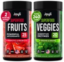 Supplément de fruits et légumes - Supplément de fibre haute pour l'immunité, Gut & Energy - Super Reds & Super Greens Suppléments avec la racine Marshmallow - 240 Reds et Super Greens Capsules de poudre Superfood