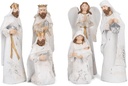 Transpac Distrait blanc et ton or 7.5 pouces Résine Nativité Figurines Ensemble de 6
