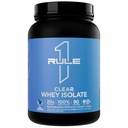 Règle 1 Isolation claire de lactosérum - 20g Protéine tout-whey isolate, plus de 9g d'AAE, 300mg de minéraux électrolytes, 90 calories, léger, croustillant et goût rafraîchissant (27 portions, framboise bleue)