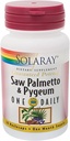 Potency Saw Palmetto et Pygeum 1 par jour - 30 capsules