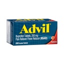 Advil Pain Reliever und Fever Reducer, Schmerzrelief Medizin mit Ibuprofen 200mg für Kopfschmerzen, Rückenschmerzen, Menstruationsschmerzen und Gelenkschmerzen Relief - 200 Coated Tablets