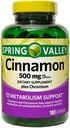 Spring Valley Cannelle 500mg Soutien au métabolisme