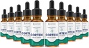 (10 Pack) Cortexi gouttes d'oreille Cortexi huile d'oreille saine soutient les oreilles saines mélange de haute qualité des huiles essentielles 10 bouteilles
