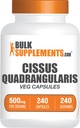 BulkSupplements.com Capsules d'extrait de Cissus Quadrangularis - Supplément de Cissus Quadrangularis - Sans gluten, 1 Capsule par portion, 240 Capsules de Veg (paquet de 1)