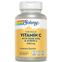 SOLARAY Vitamine C 1000mg - Sortie dans le temps Vitamine C Capsules avec/Rose HIPS et Acerola pour le soutien bioflavonoïde - deux niveaux, soutien immunitaire toute la journée - Vegan, garantie de 60 jours, 100 portions, 100 VegCaps
