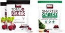 Force Factor Total Beets Soft Chews with Beetroot, Grapeseed Extract, Antioxidants, Nitrates, L-Citrulline, 120 Count, 2-Pack and Smarter Greens Superfood Chews with 25+ Superfoods, Probiotics, Antioxidants, and Fiber, 60 Count
