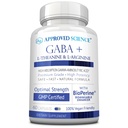 Science approuvée GABA+ - Promouvoir le calme, améliorer le sommeil, stimuler l'humeur - GABA, L-Theanine, L-Arginine, vitamine B6, BioPerine - Haute Absorption - 60 Capsules - Vegan