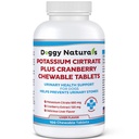 Kalium Citrate Plus Cranberry Ergänzung für Hunde (100 Tabletten) - Urinary Tract Support-Helps Deter Formation von Calcium Oxalate Stones - Deters Bladder & Kidney Stones (Made in U.S.A)