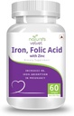 Générique Pub Iron & Folic Acid avec Zinc, pour supplémentation en grossesse, 60 softgels - Pack de 1