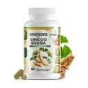 GreeNatr Ginko Biloba & Panax Supplément Ginseng - Supplément Cerveau Ginseng Rouge pour Mémoire et Focus - Suppléments Ginkgo Biloba pour une bonne vision, système immunitaire et amélioration du flux sanguin - 60 comprimés