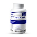 Vitamine D3 Haute puissance: 5000 UI pour le soutien immunitaire, osseux et cardiovasculaire.