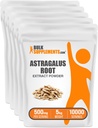 BulkSupplements.com Poudre d'extrait d'Astragalus - de la racine d'Astragalus, supplément d'Astragalus - sans végan et sans gluten, poudre d'Astragalus - 500mg par portion, 1kg (2,2 lbs) (paquet de 5)