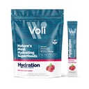 Voli Elektrolyte Pulver-Packets | Kein hinzugefügt Zucker Elektrolyt-Getränk-Mix für Hydration | Keto & Fasting Friendly, Natürliche Superfoods & Minerals | Raspberry 15-Count